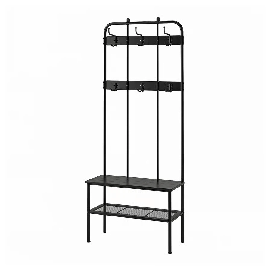 IKEA PINNIG Coat rack with shoe storage bench