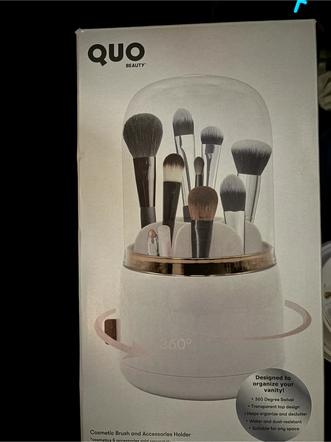 Quo Beauty Cosmetic Brush and Accessories Holder