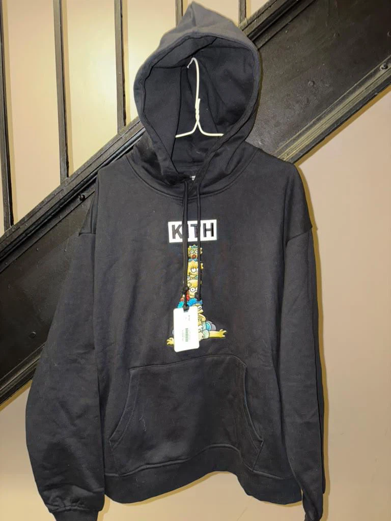KITH x The Simpsons Hoodie Black XL
