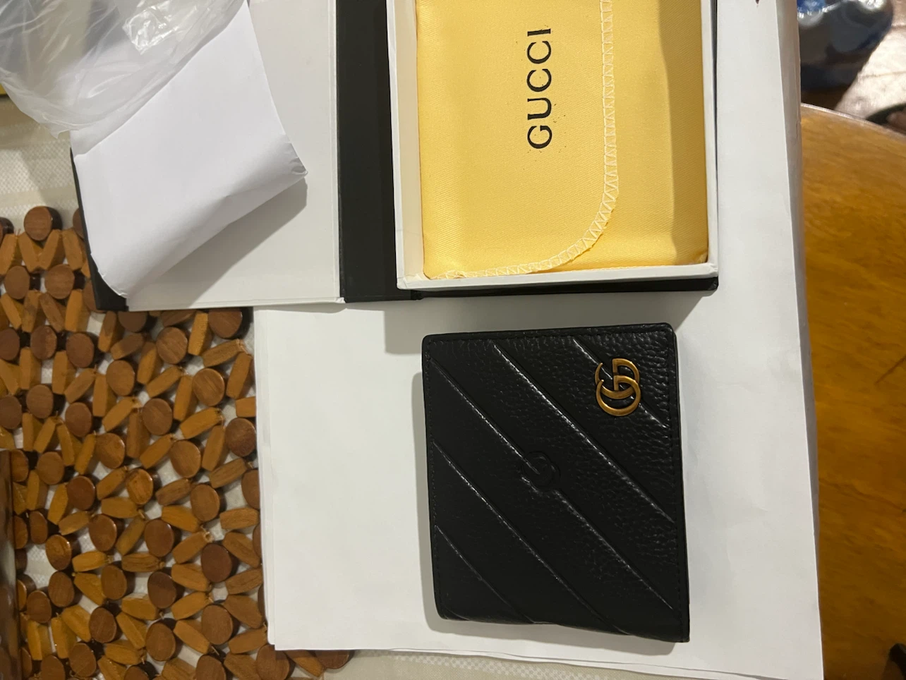 Gucci Black Leather Wallet