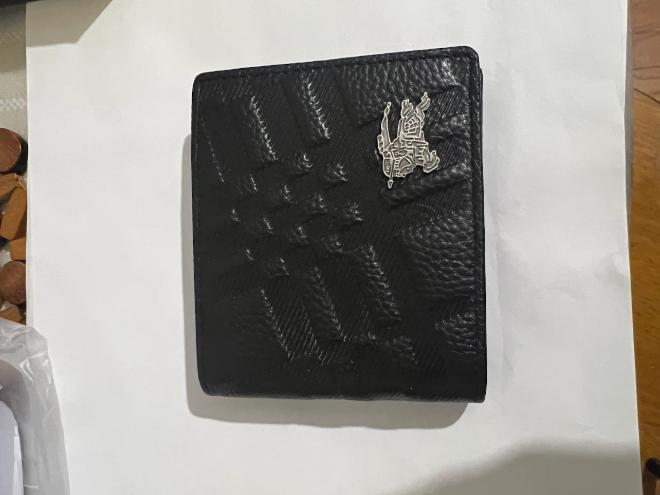 Burberry Black Leather Bifold Wallet - photo 2