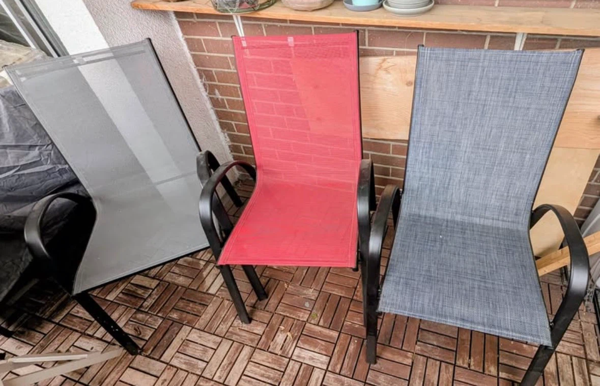 StyleWell Mix & Match Sling Stacking Patio Dining Chair