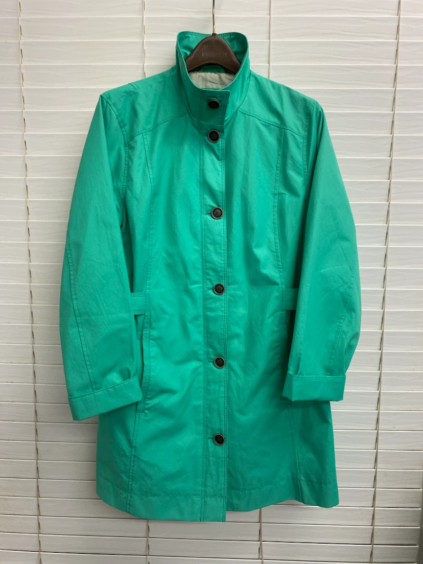 Eddie Bauer Women's Green Trench Coat - photo 2