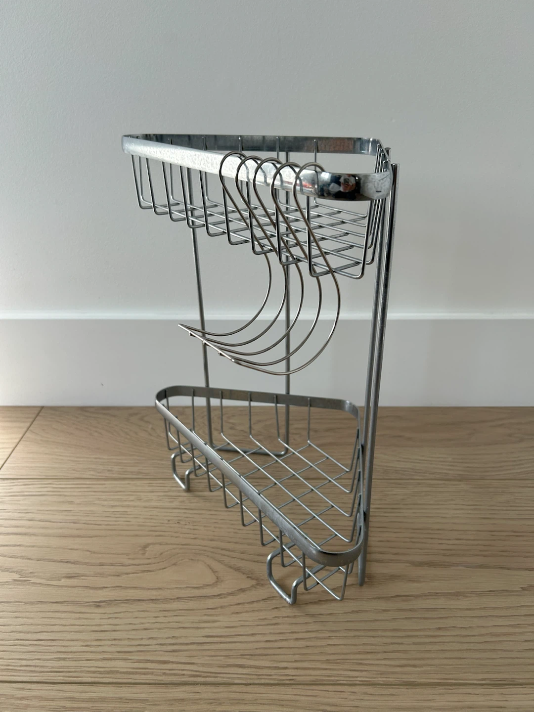 2-Tier Chrome Shower Corner Caddy