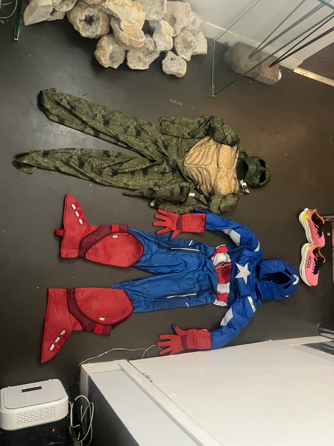 Lot of 2 marvel costumes kids size m