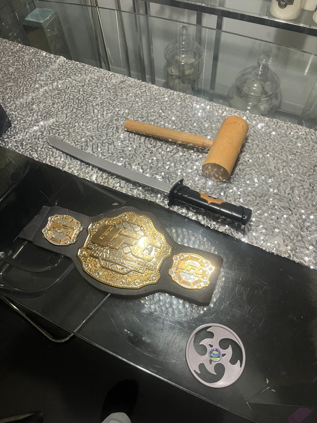 UFC Championship Belt and Toy Accessories