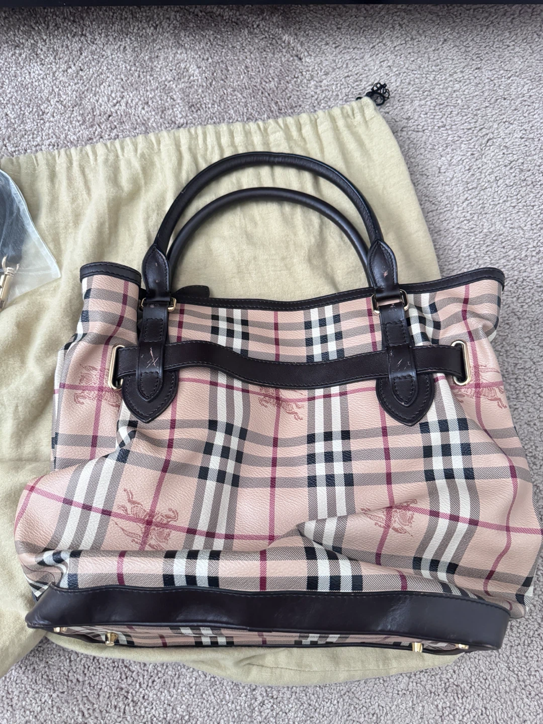 Burberry Check Tote Bag - photo 2