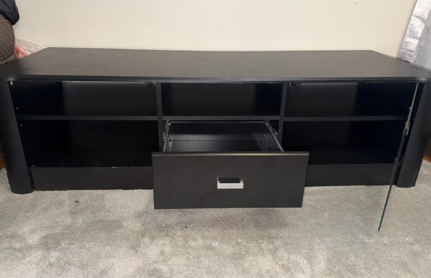 Black TV Stand / Entertainment Unit