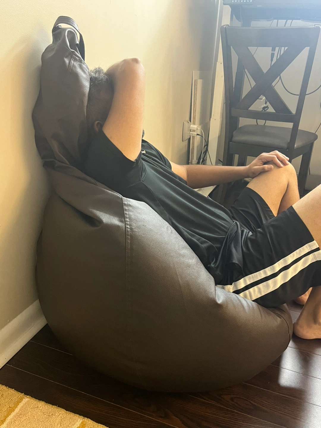 Souimo Brown Bean Bag Chair - photo 2
