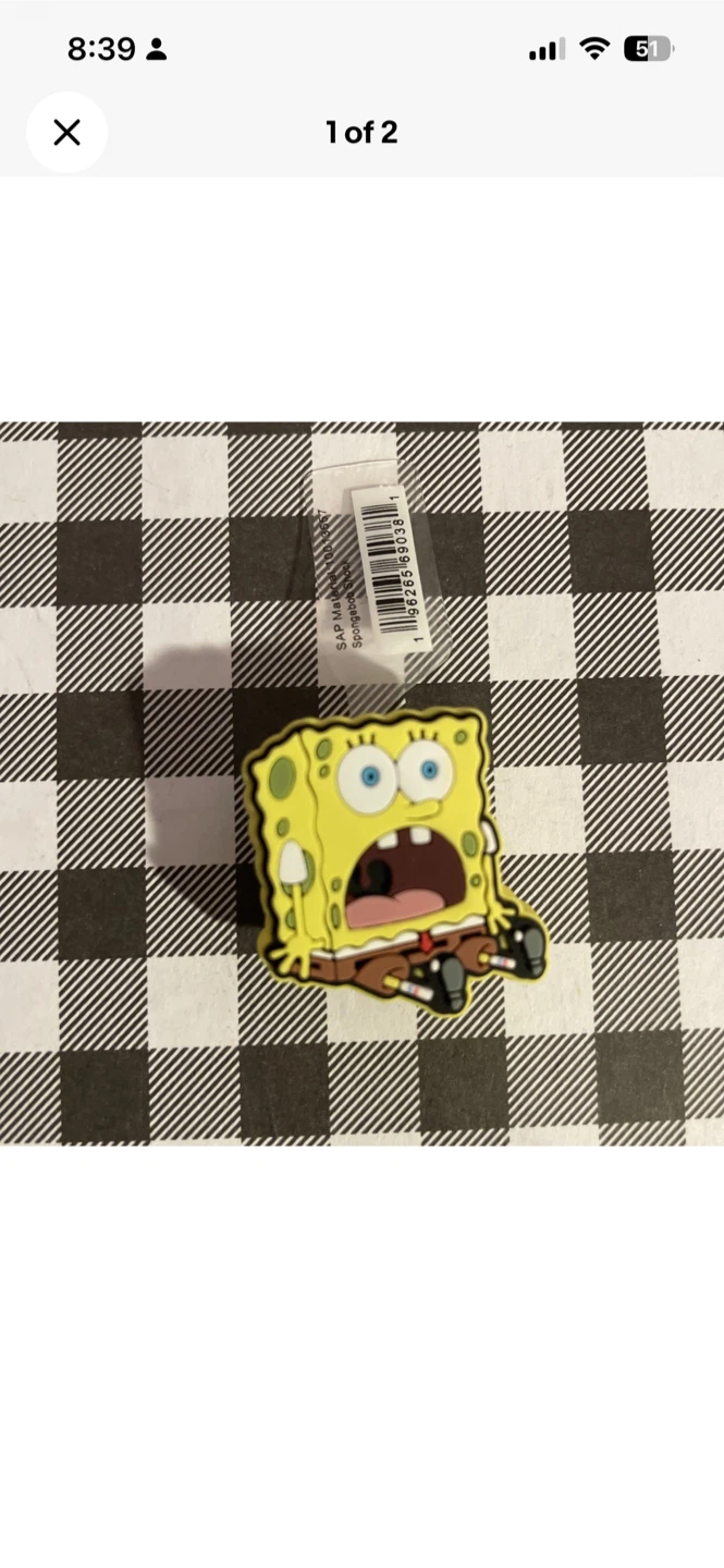 Jibbitz Spongebob Shoe Charm