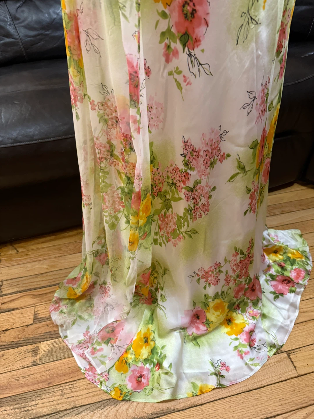Nightway Vintage Printed Garden Nymph maxi prom - photo 2