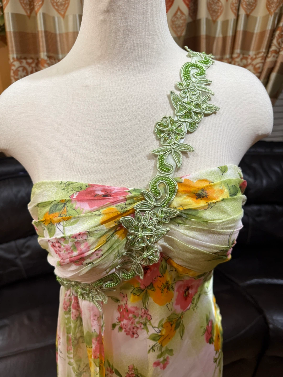 Nightway Vintage Printed Garden Nymph maxi prom - photo 4