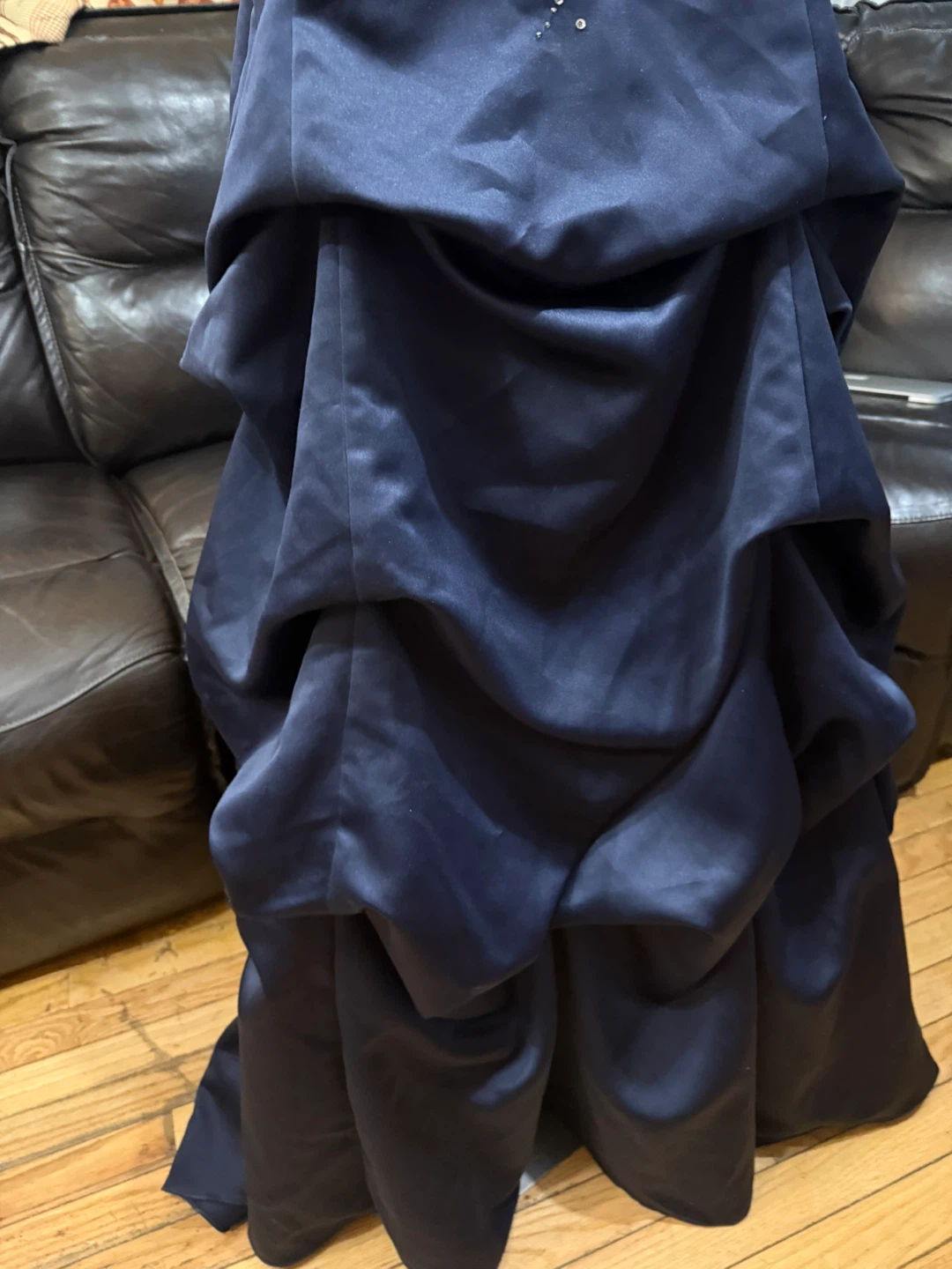 City Triangles navy blue beaded prom dress - photo 3