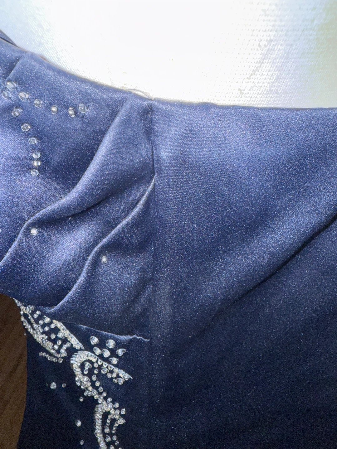 City Triangles navy blue beaded prom dress - photo 5