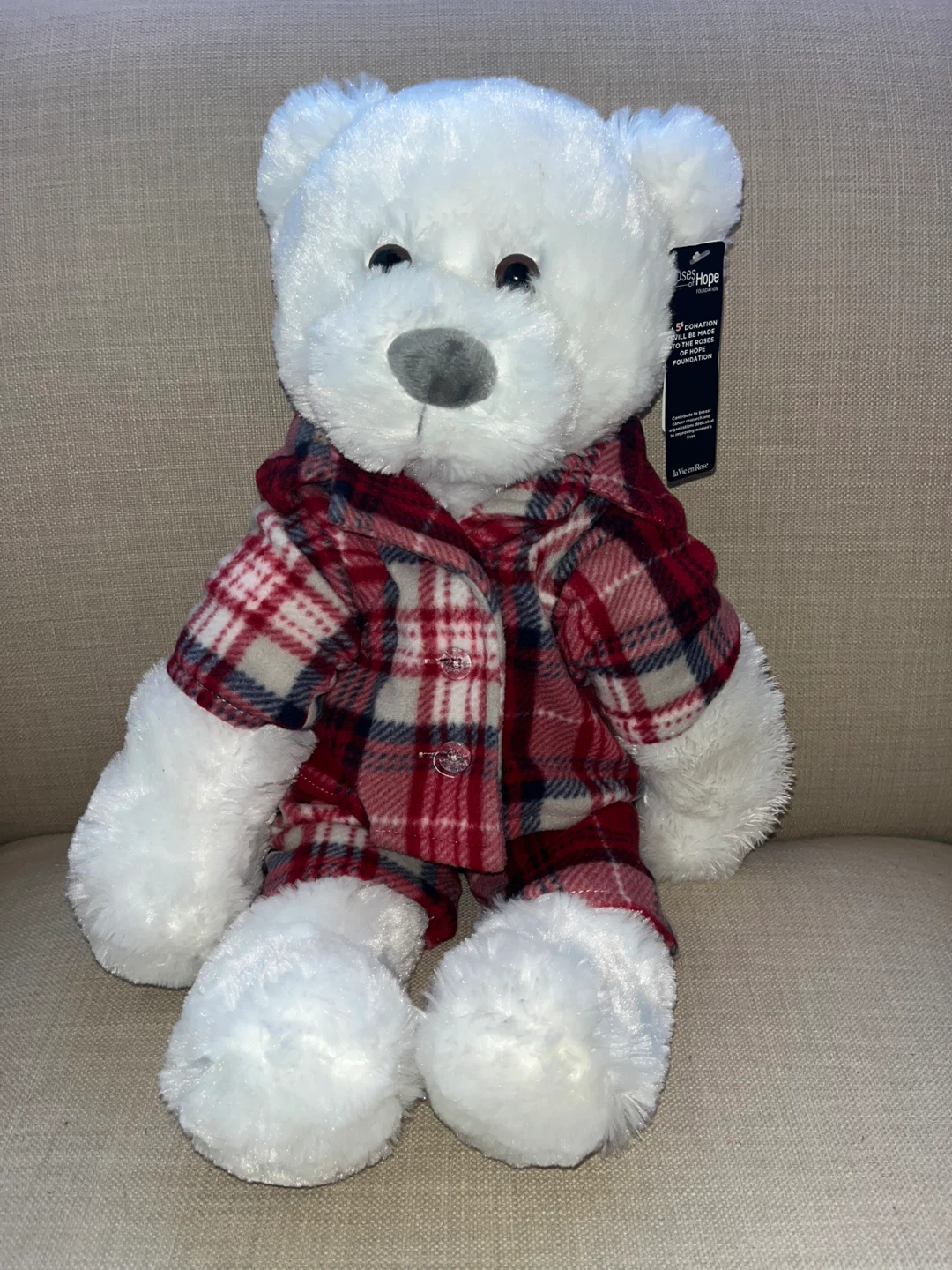 La Vie en Rose Plush Teddy Bear