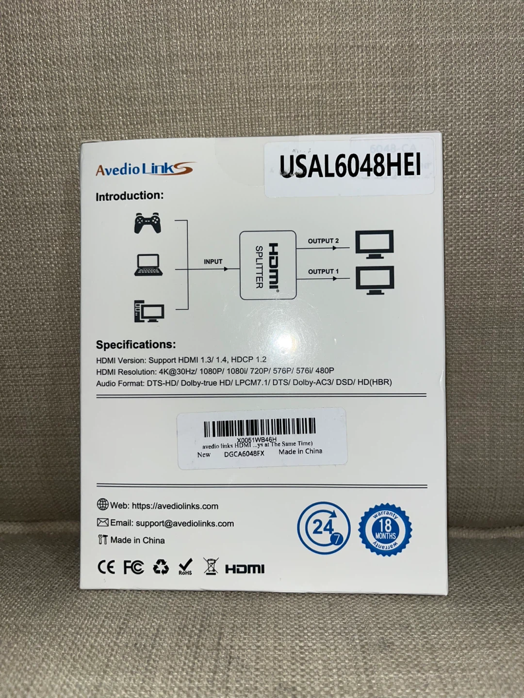 Avedio Links 4K HDMI Splitter 1 In 2 Out - photo 3