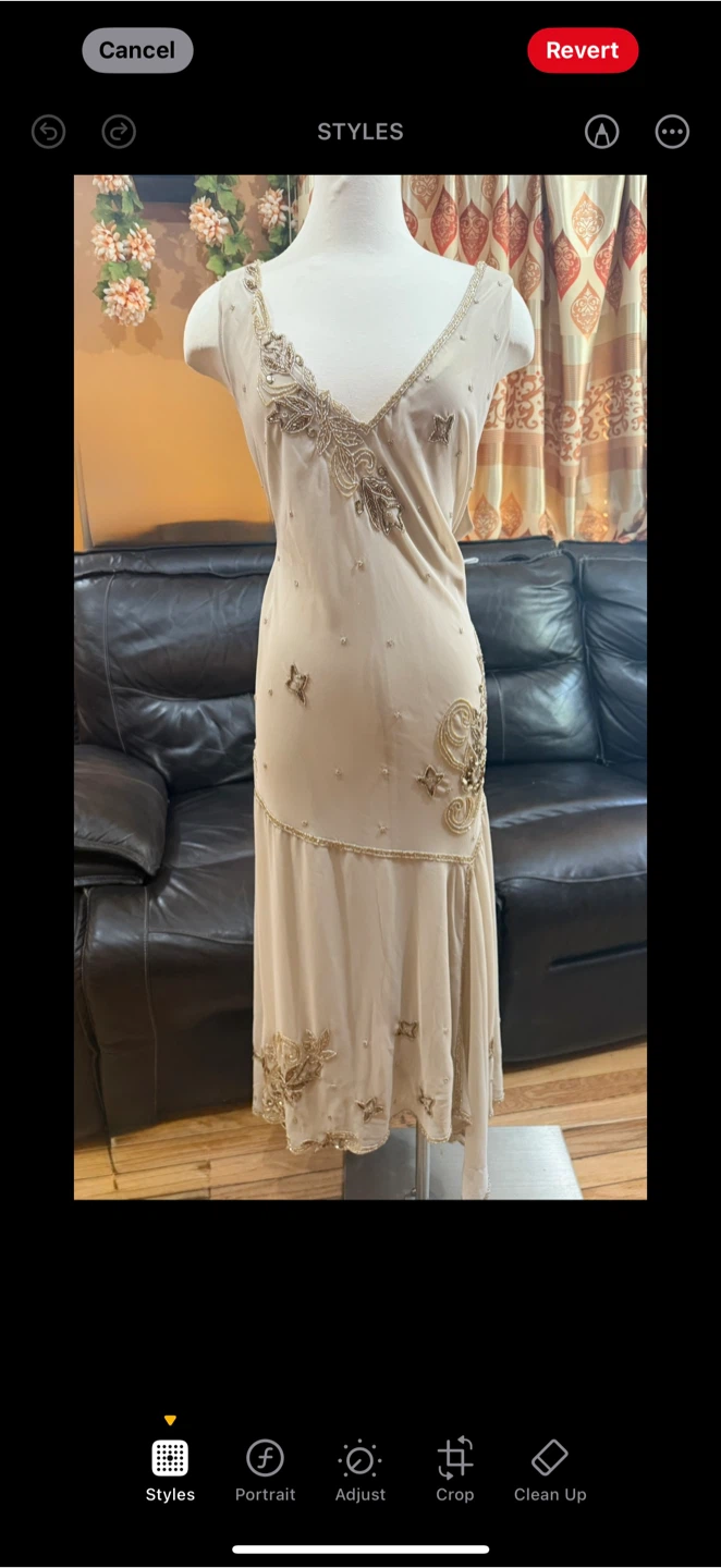 Midnight Velvet 3X two piece Beaded Butterfly Stars  Dress - photo 2