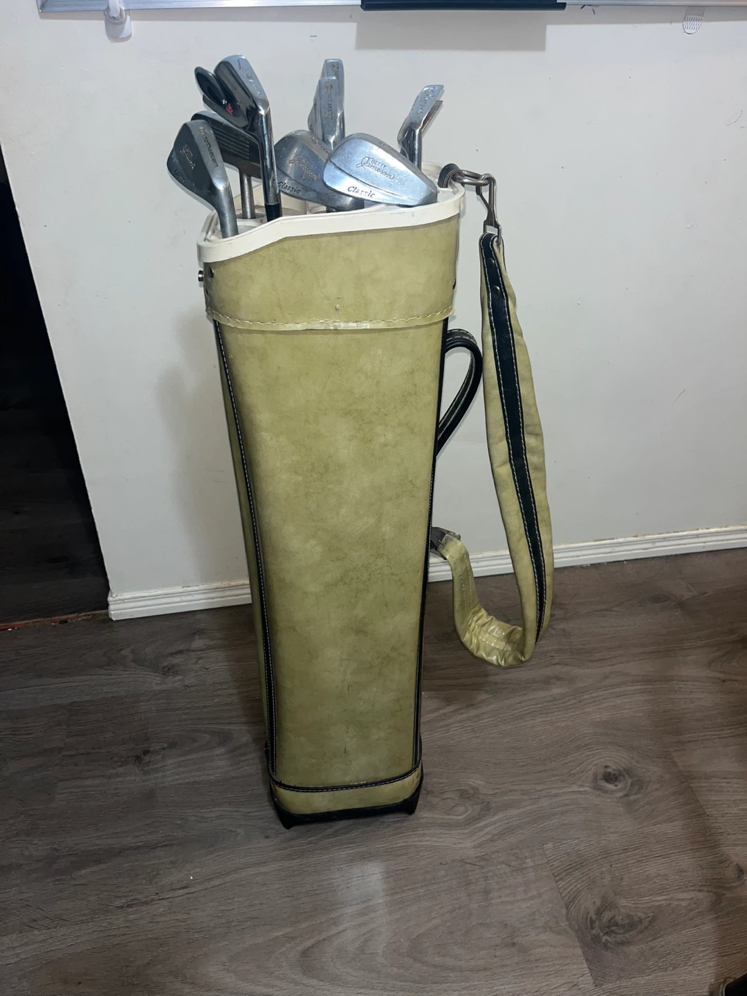 Vintage Golf Club Set with Bag and Accessories