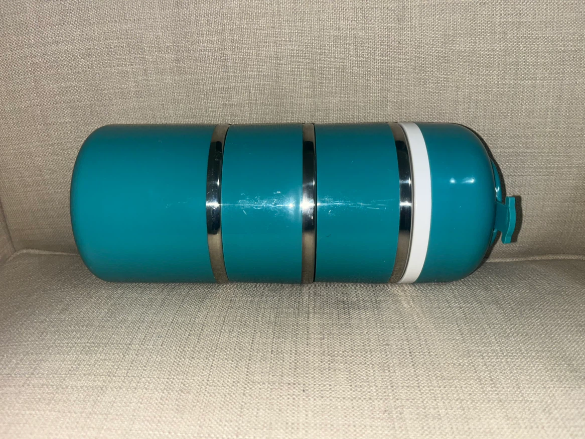3-Tier Teal Stackable Food Container - photo 2