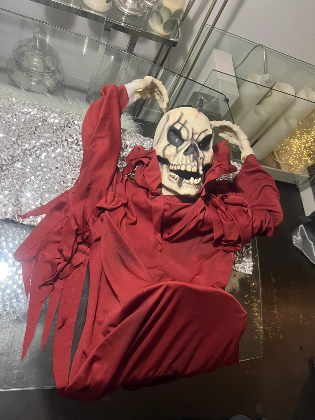 Morbid 180 Spin Skeleton Halloween Decoration