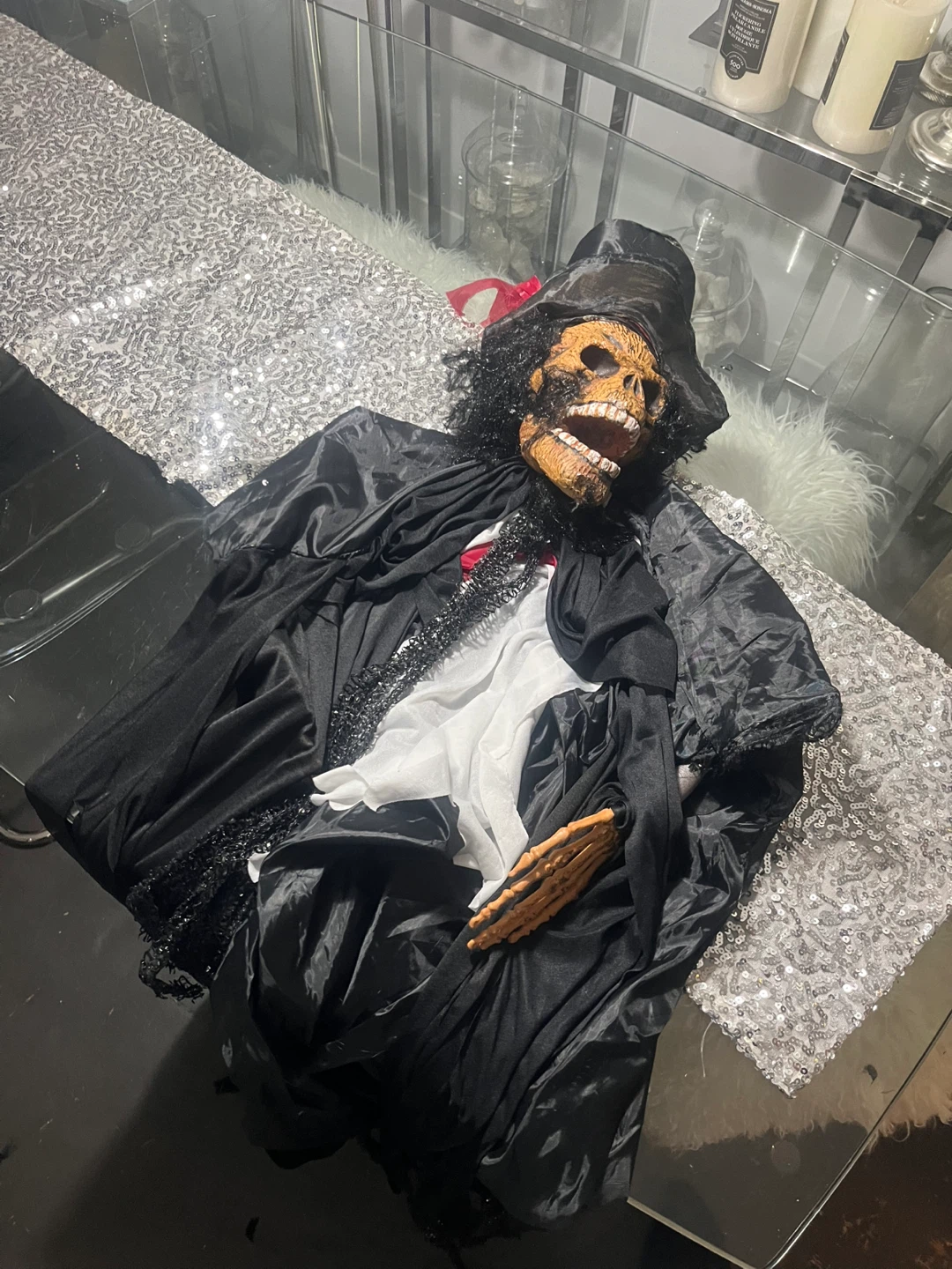 Animated Halloween Skeleton Decoration