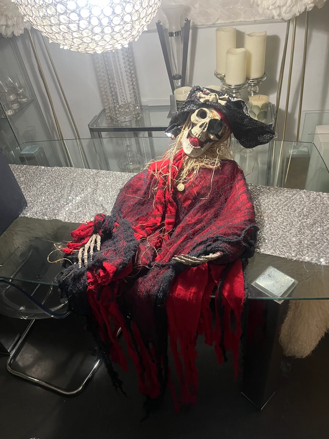 Halloween Pirate Skeleton Decoration