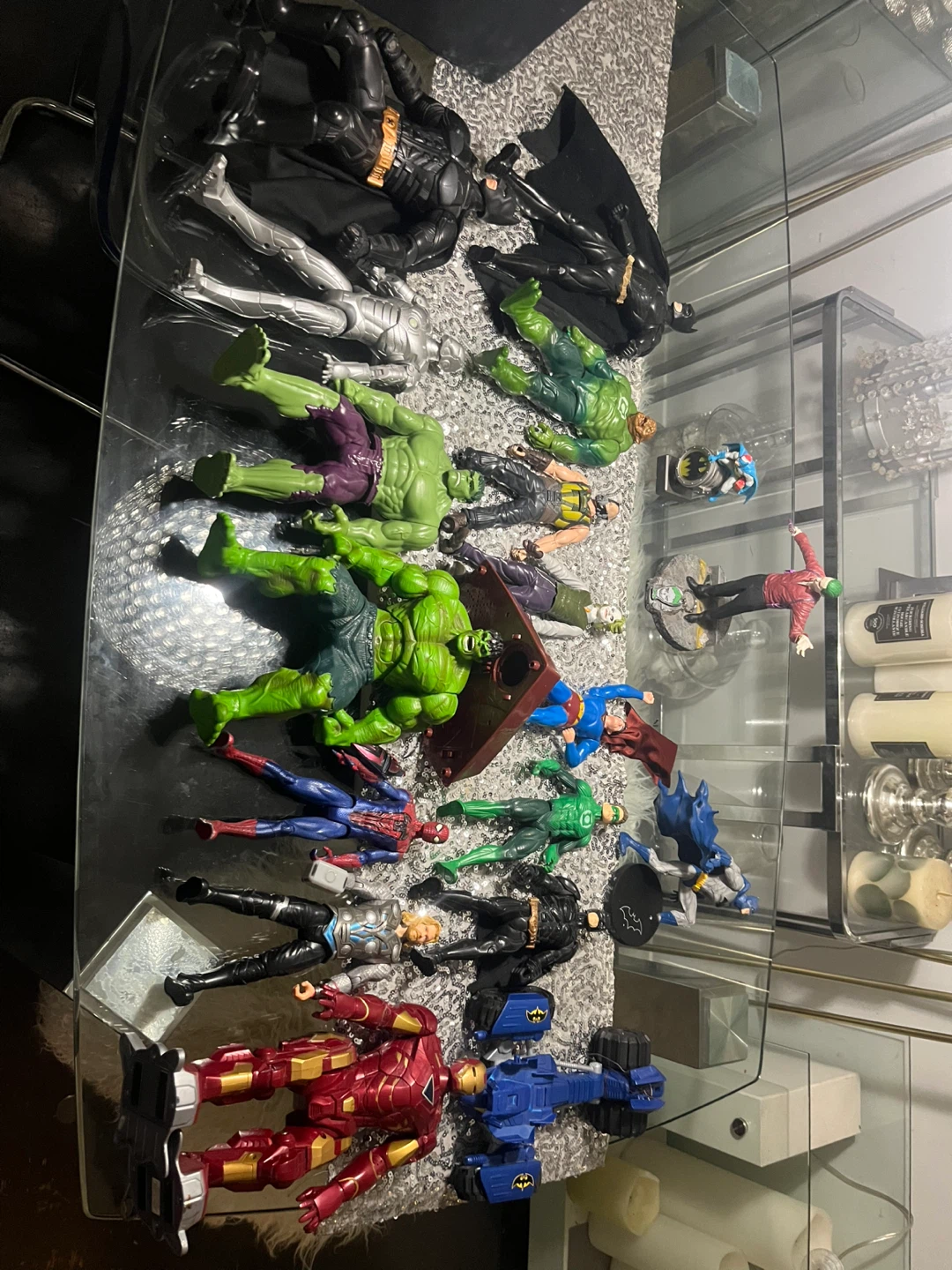 Large Collection of Superhero Action Figures