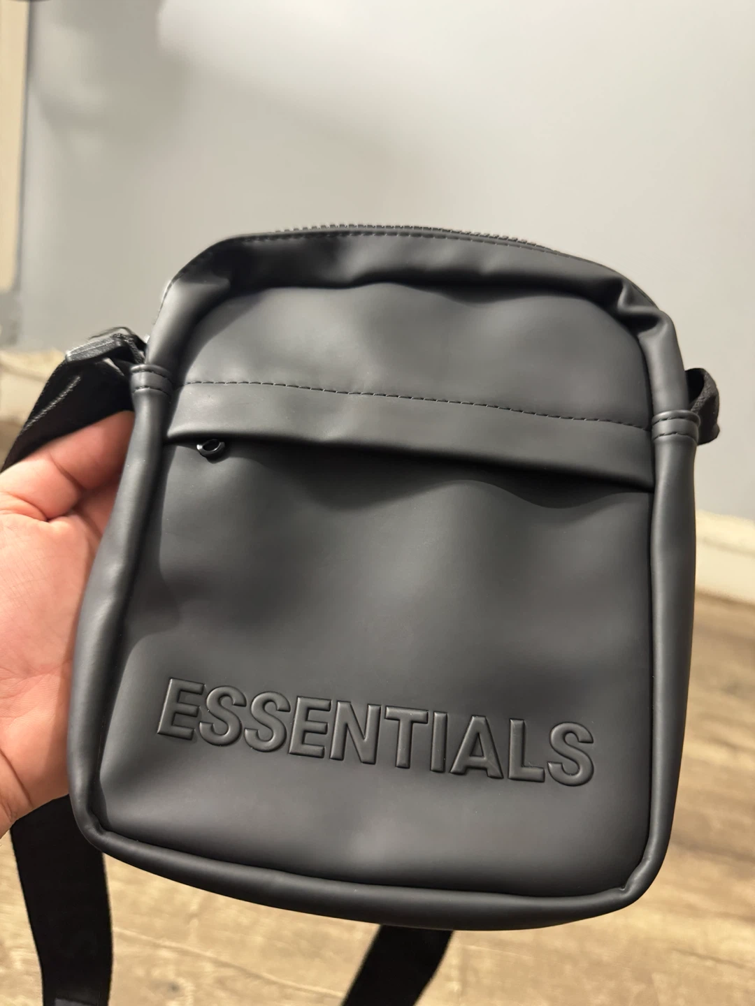 Essentials Black Crossbody Bag