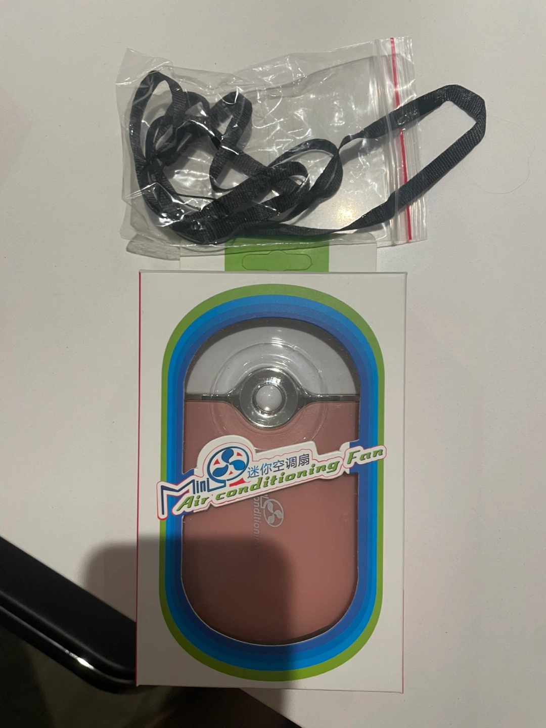 Pink Portable Mini Air Conditioning Fan