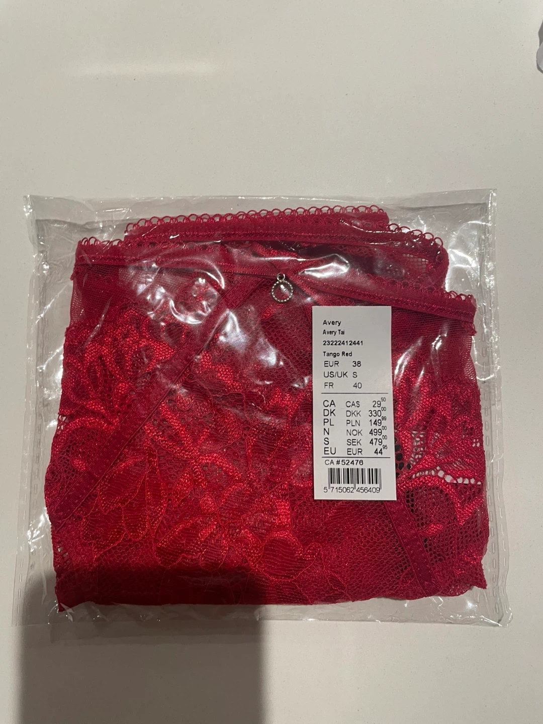Change Lingerie Avery Tai Tango Red Size S