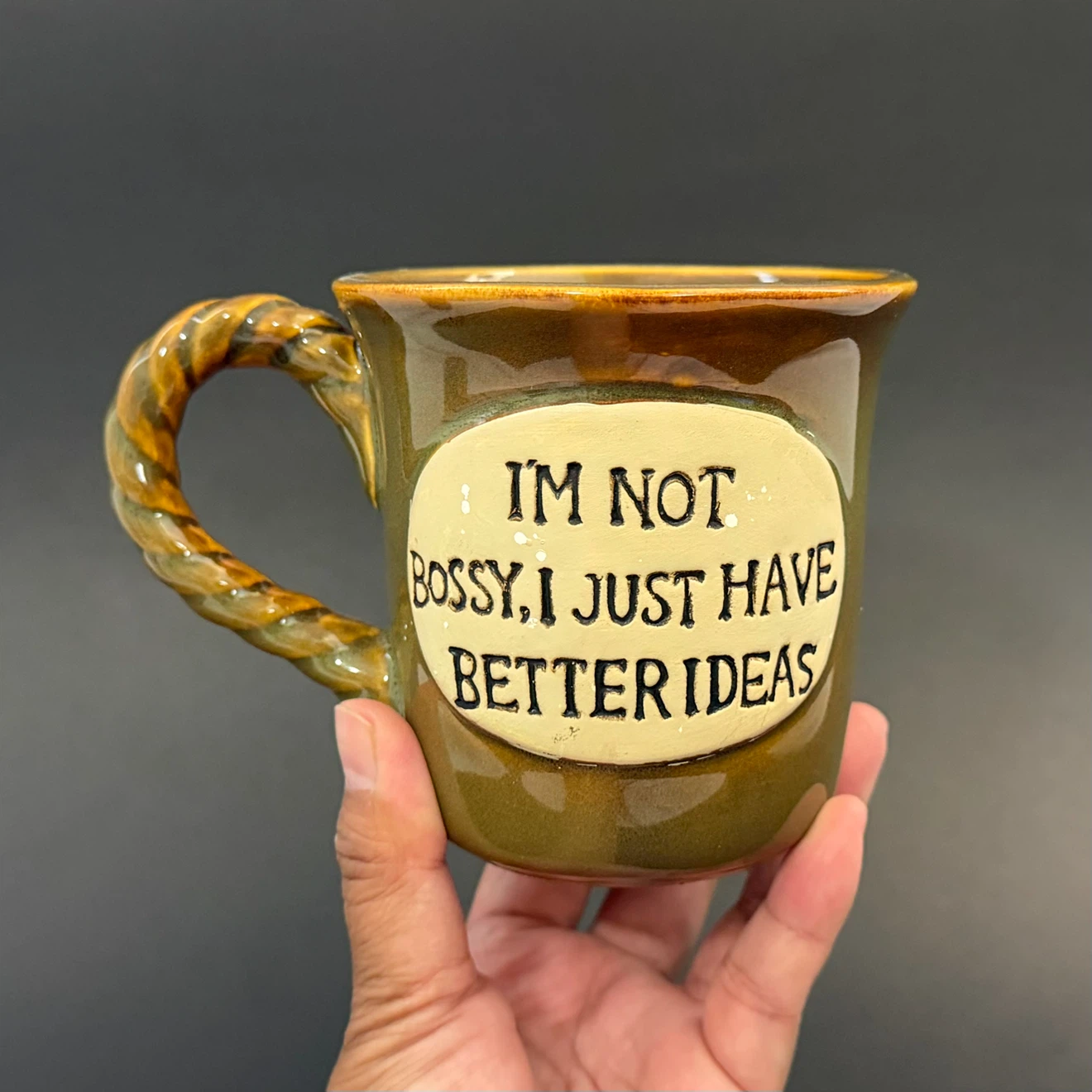 Gryphonware Ceramic Mug with Rope Handle