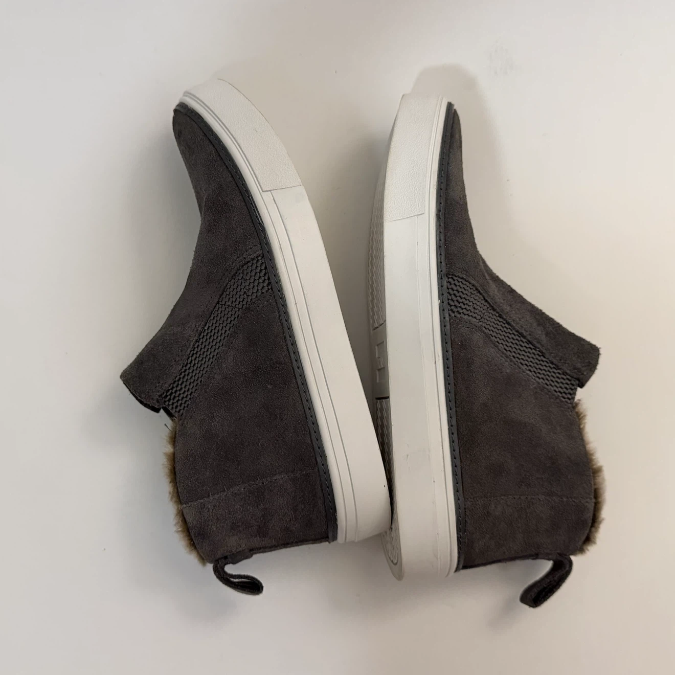 TOMS Grey Suede Faux Fur Lined Boots - photo 4