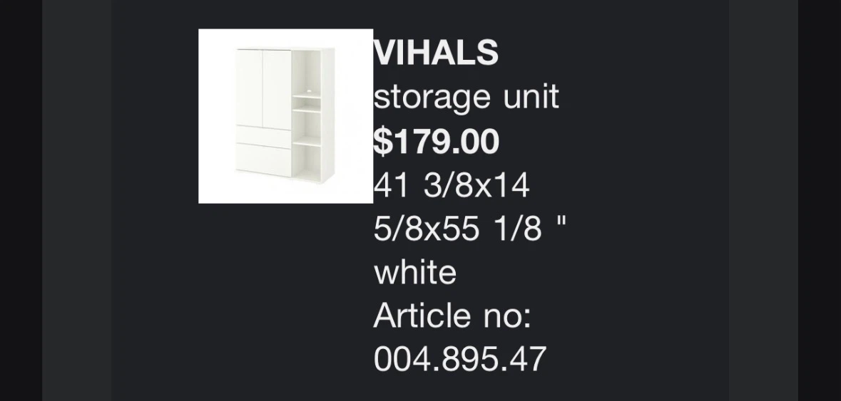 IKEA VIHALS storage unit - photo 3