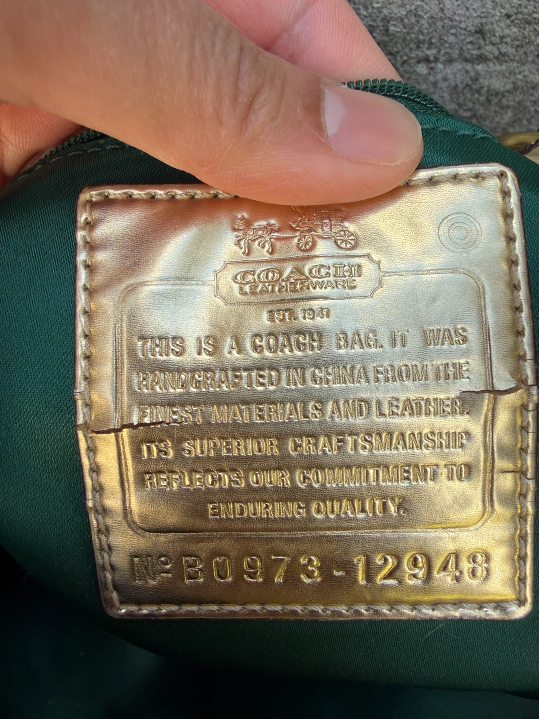 Coach Patent Leather Satchel Bag - photo 3