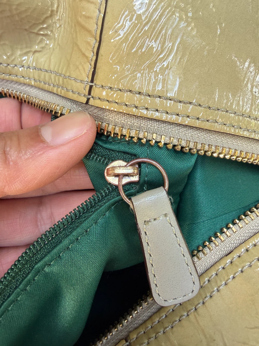 Coach Patent Leather Satchel Bag - photo 5