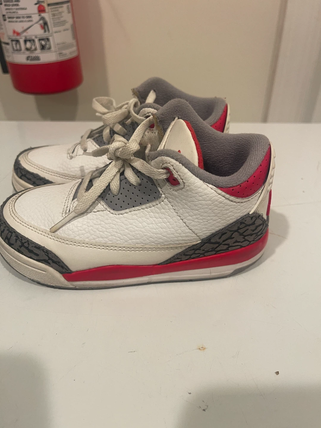 Toddler Nike Air Jordan 3 Retro Fire Red Size 10C