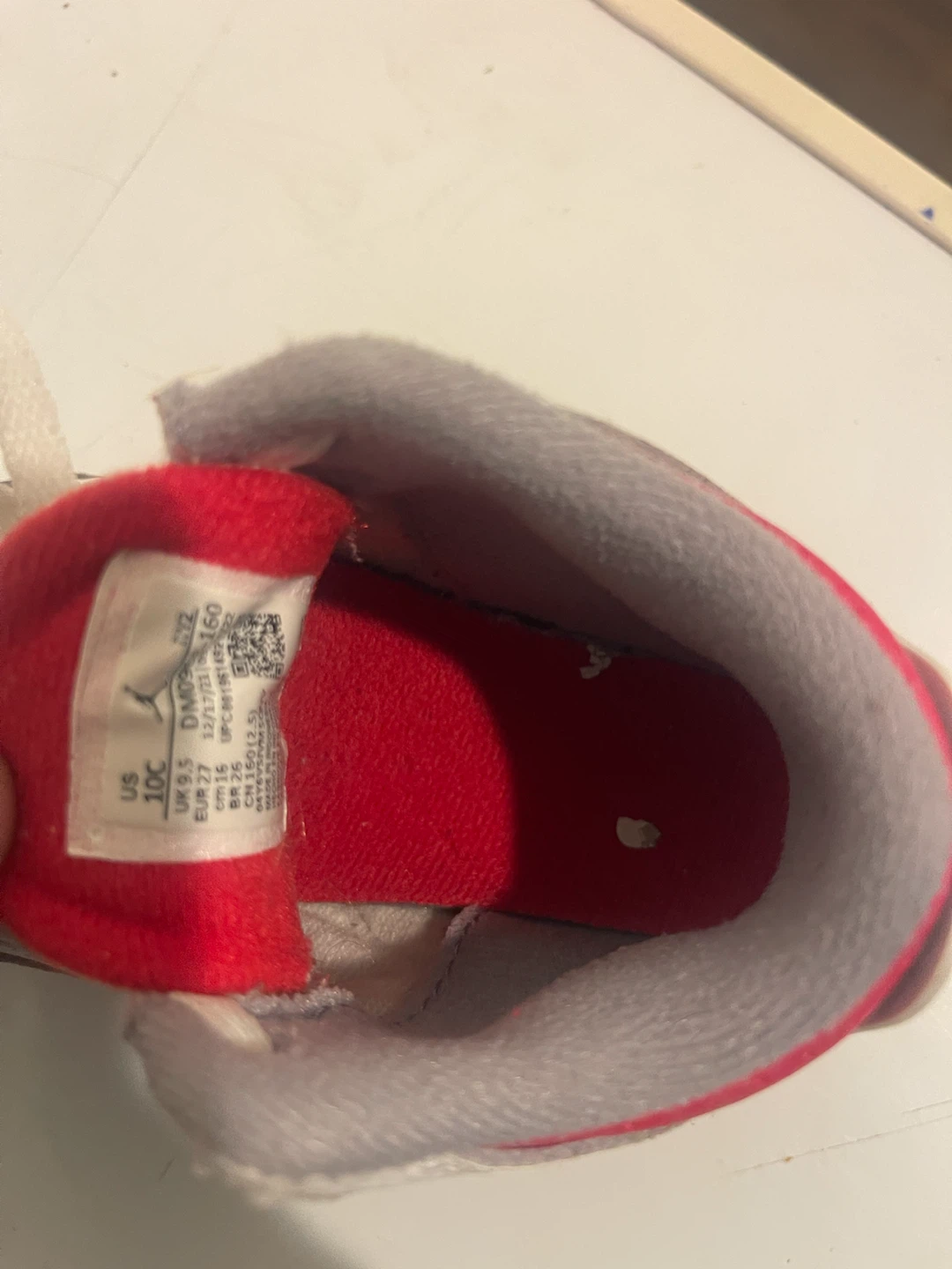 Toddler Nike Air Jordan 3 Retro Fire Red Size 10C - photo 5