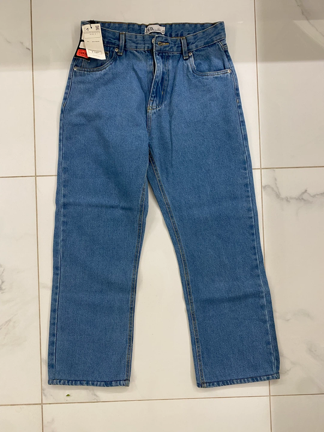 Zara Blue Mom Fit Jeans