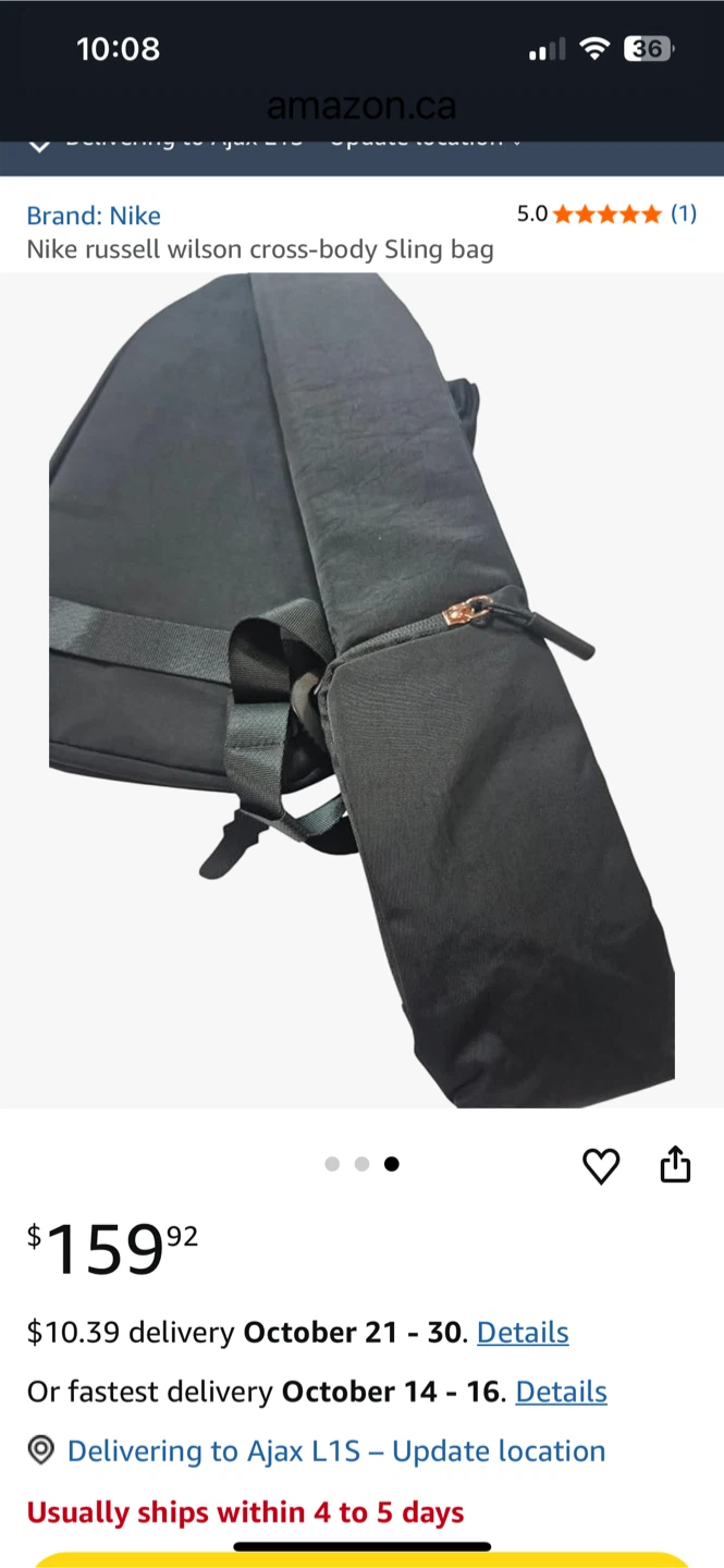 Nike Russell Wilson Cross-Body Sling Bag - photo 5