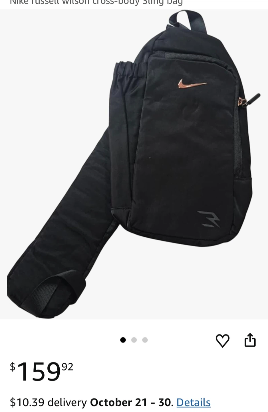 Nike Russell Wilson Cross-Body Sling Bag - photo 4
