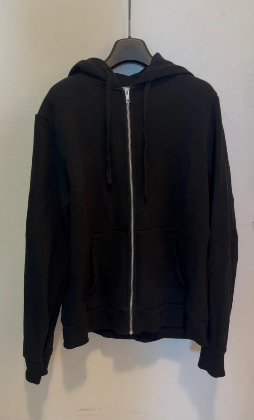H&M Black Sweatshirt + Zip-Up Hoodie – Size M – $10 for Both - photo 3