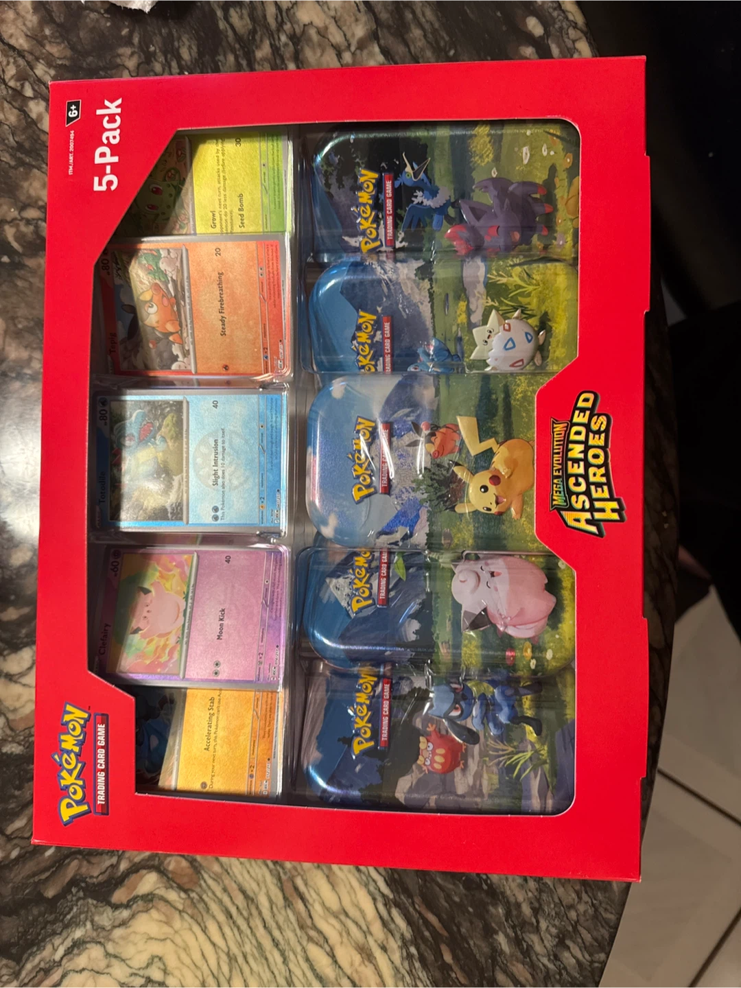 Pokemon Trading Card Game 5-Pack Ascended Heroes Set