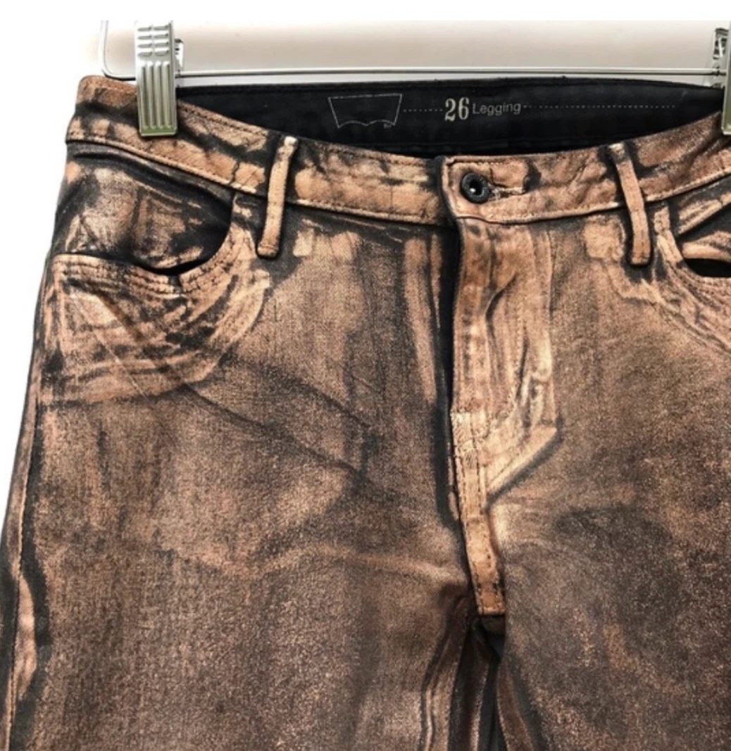 Jeans, Levi’s, gold, metallic black stretch, skinny jeans new