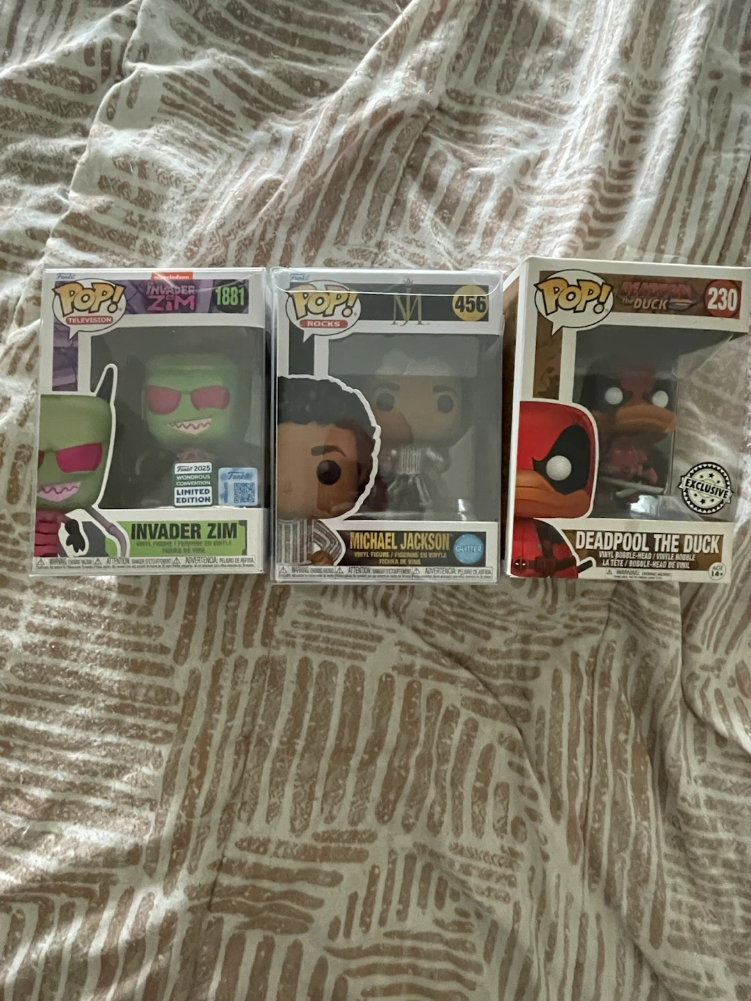 Three Funko Pop Figures