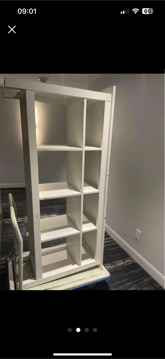 White shelving unit - photo 3