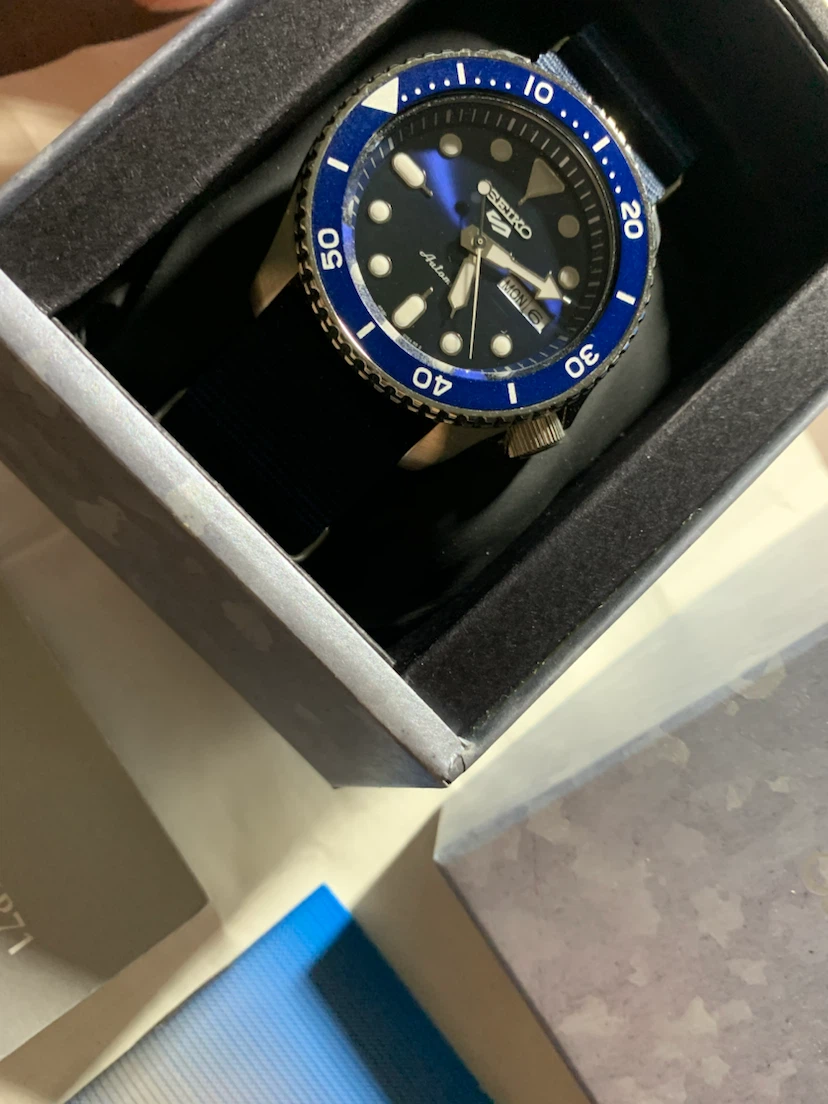 Seiko 5 Sports Automatic Watch Blue - photo 3