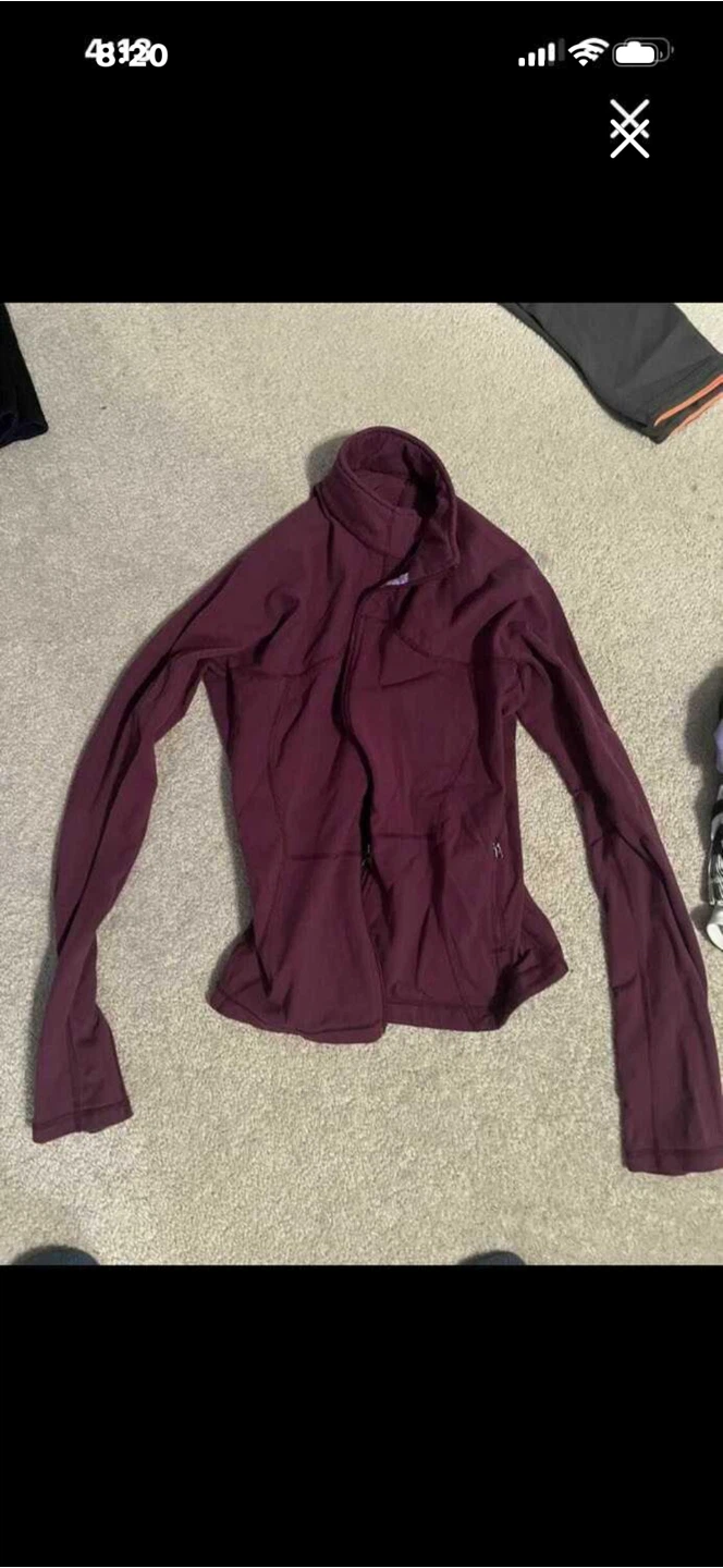 Lululemon Maroon Zip-Up Jacket
