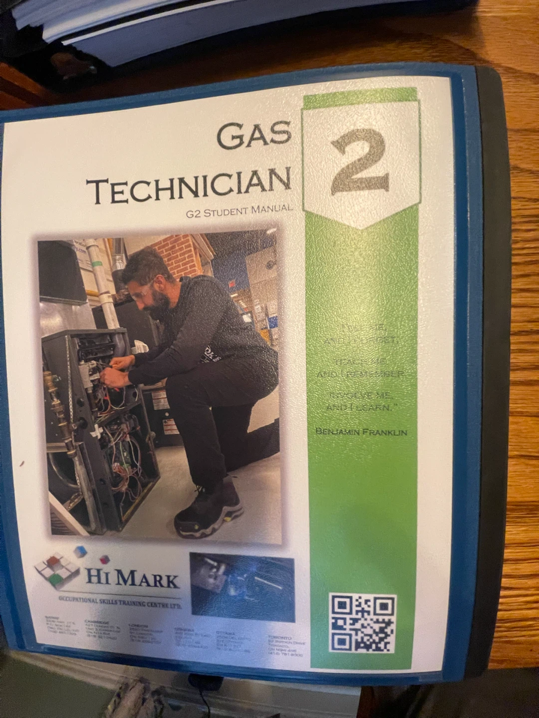 Hi Mark Gas Technician G2 and G3 Student Manuals