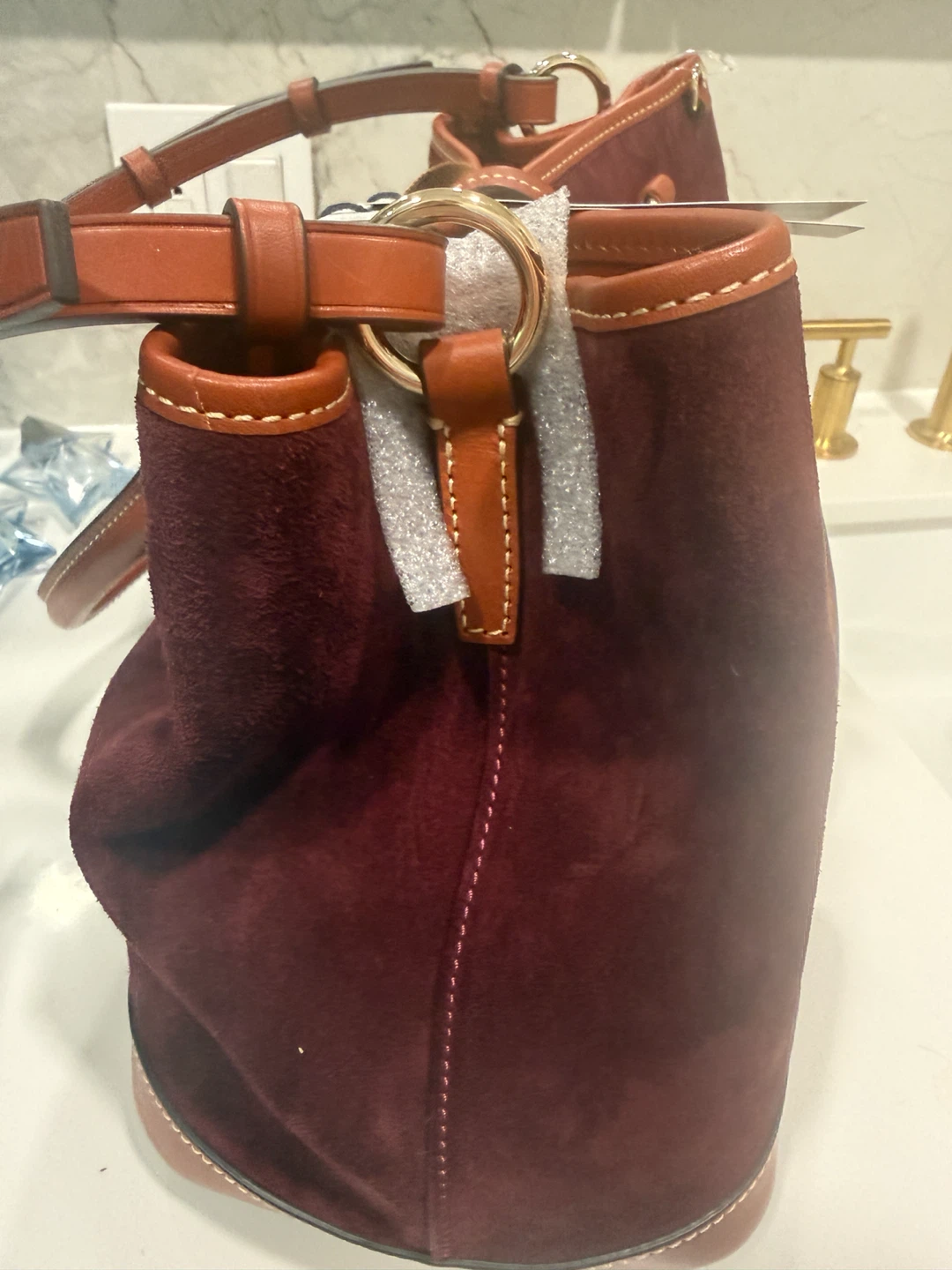 Dooney & Bourke Suede Satchel - photo 2