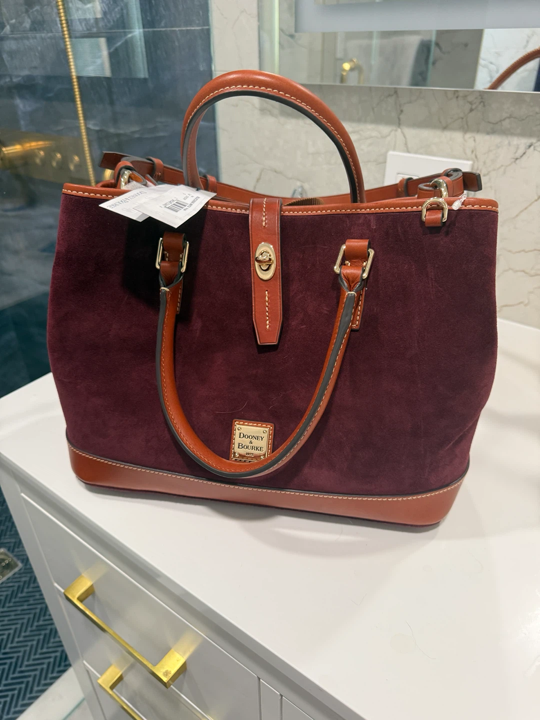 Dooney & Bourke Suede Satchel - photo 3
